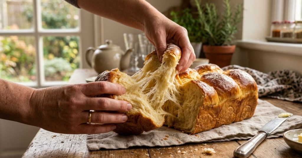 Ma recette simple pour une brioche maison à la mie filante