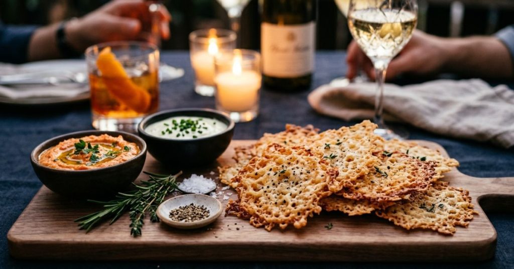 Mes chips de parmesan croustillantes le succès de lapéro