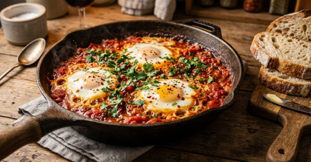 Œufs à la tomate au four la recette de placard qui devient en mars un dîner très réconfortant