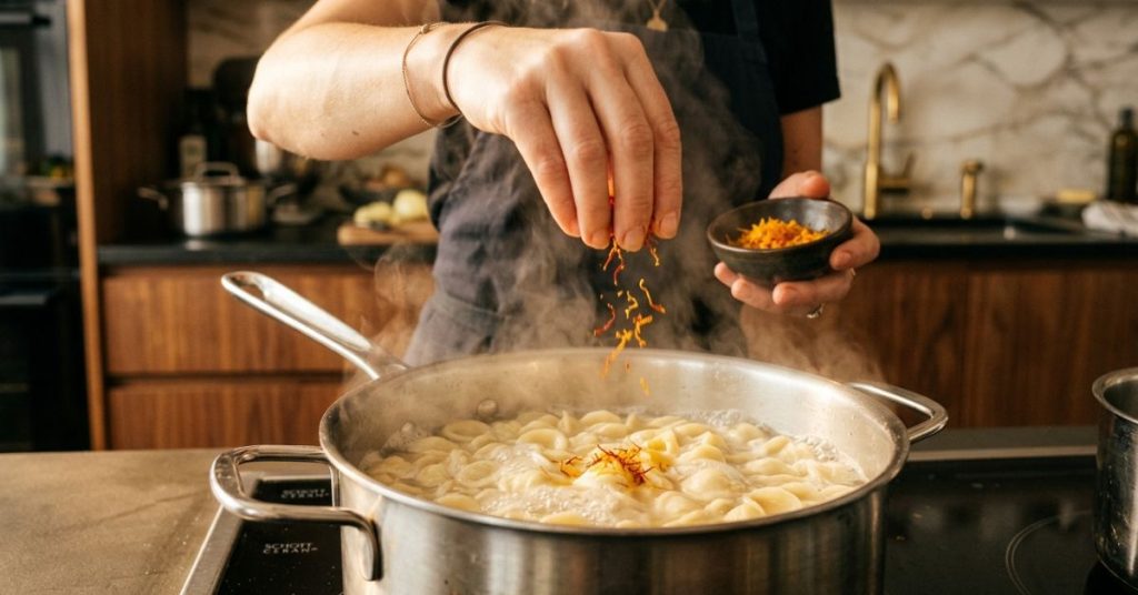 Pâtes fondantes l'ingrédient inattendu qu'un chef ajoute à leau