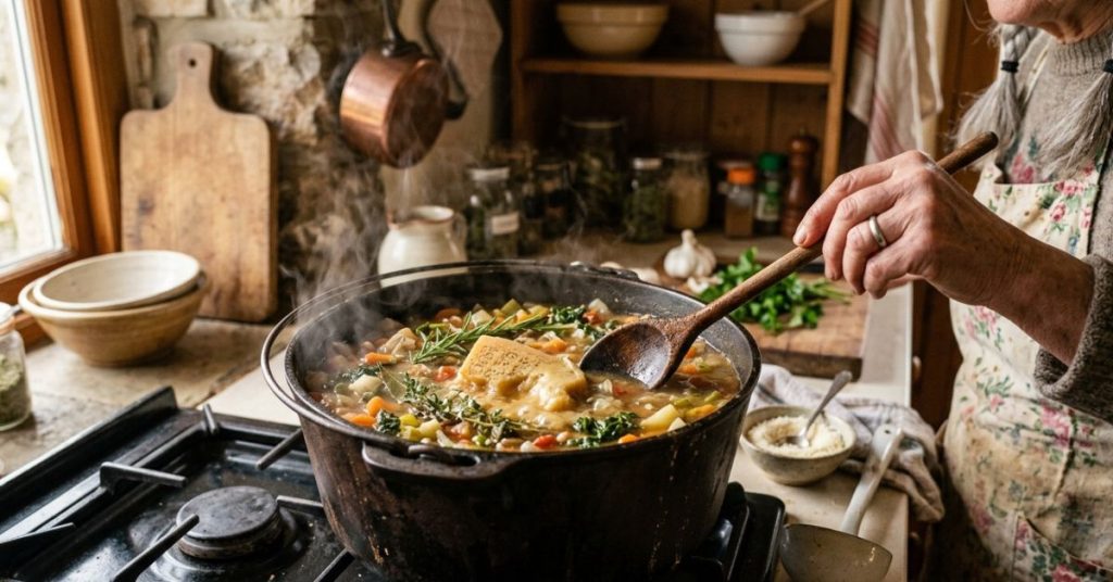 Pourquoi nos grands mères mettaient toujours une croûte de parmesan dans la soupe