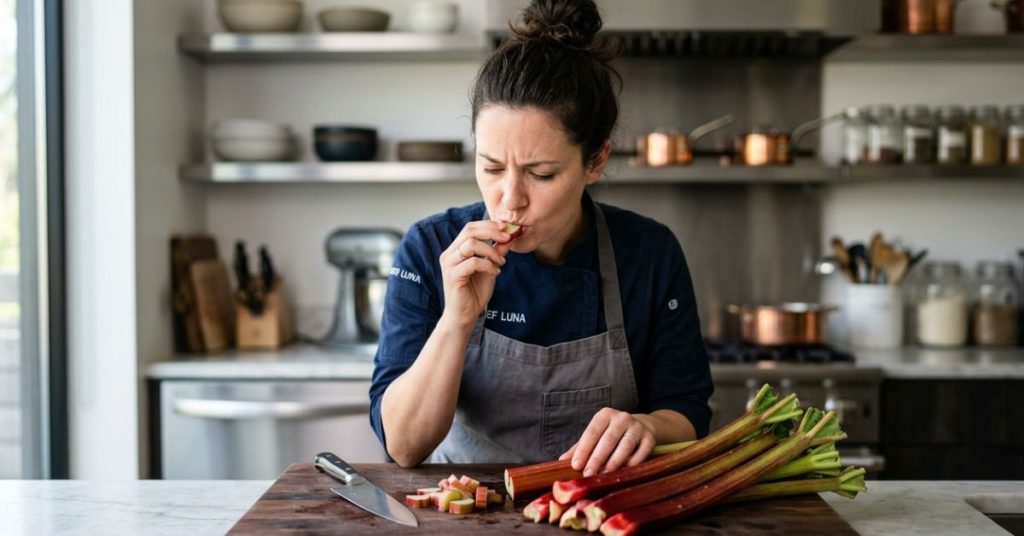 Rhubarbe pourquoi les chefs najoutent jamais de sucre