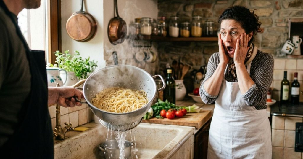 Une cheffe italienne ma vue égoutter mes pâtes sa réaction ma révélé ma gaffe