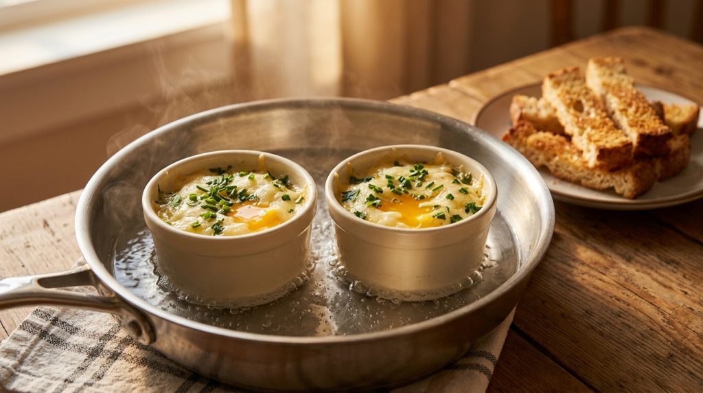 Œufs cocotte à la casserole : mon astuce rapide pour soirs de flemme