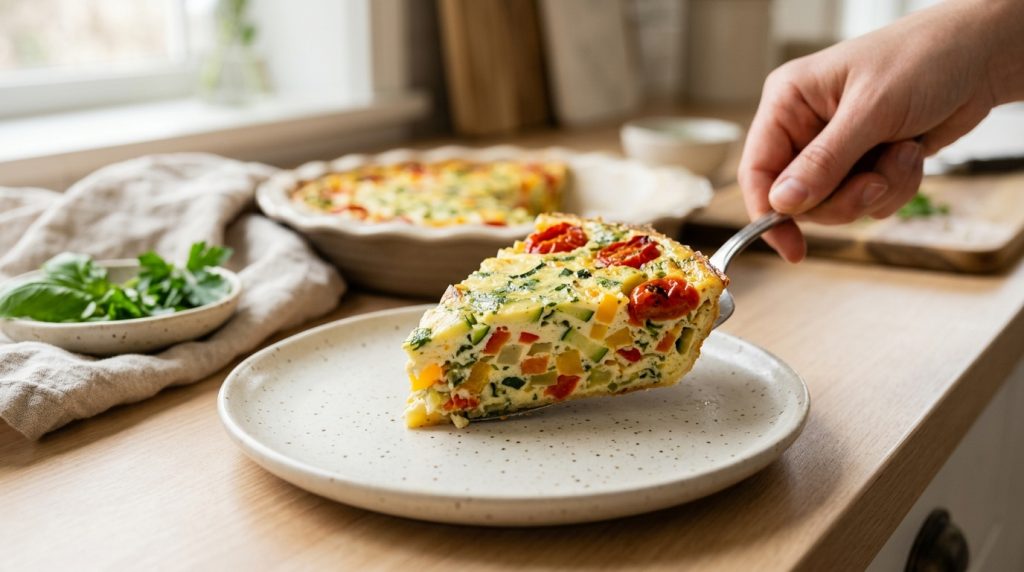Quiche aux légumes sans pâte : ma recette légère qui fond en bouche