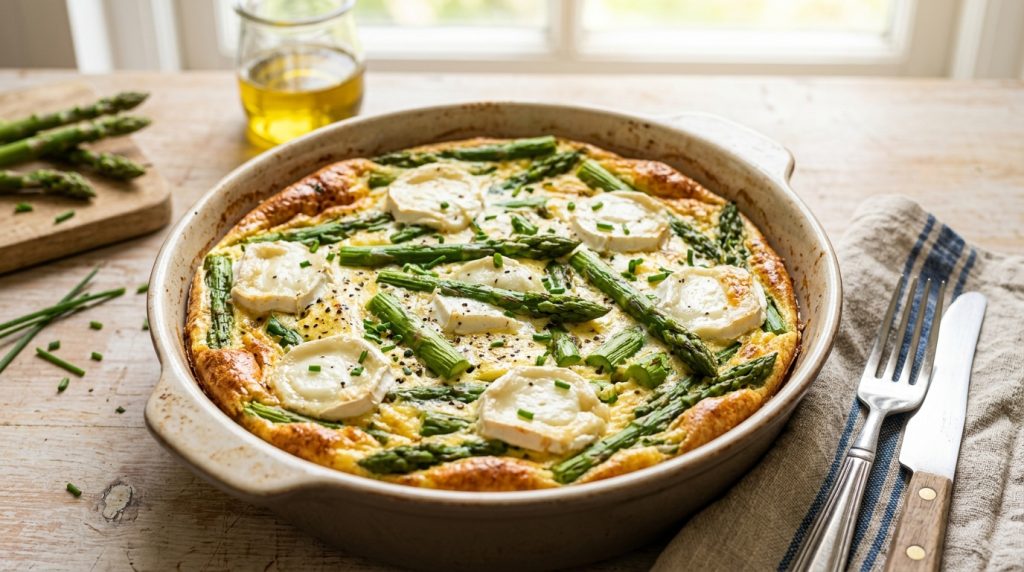 Asperges et chèvre : la proportion exacte pour lappareil sans pâte