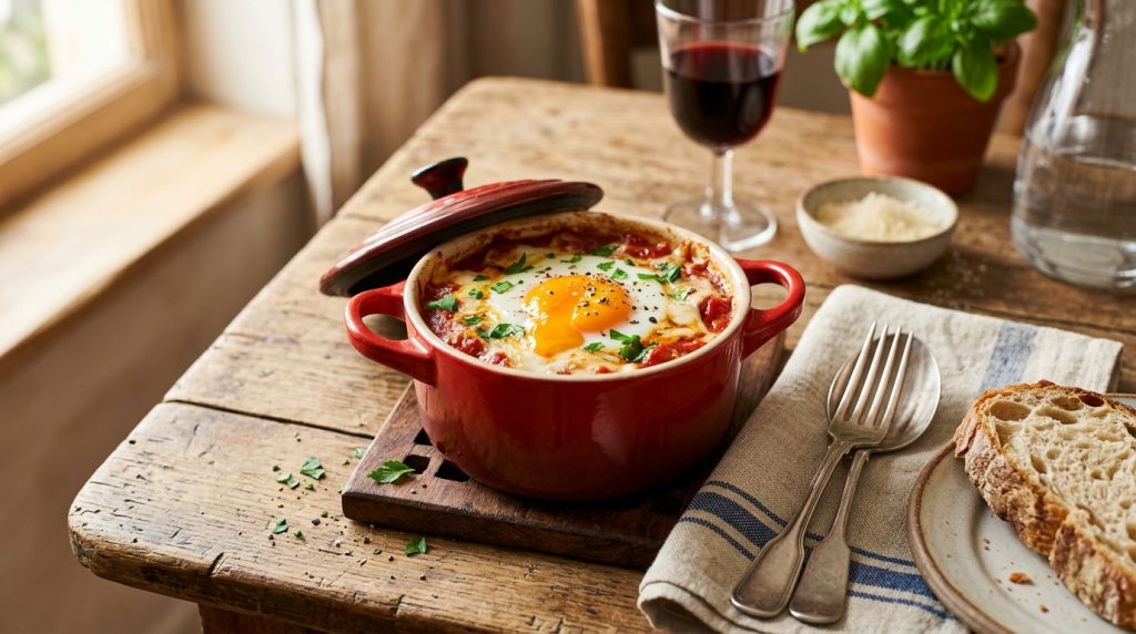 Œufs cocotte tomate-fromage : mon plat express en 12 min chrono