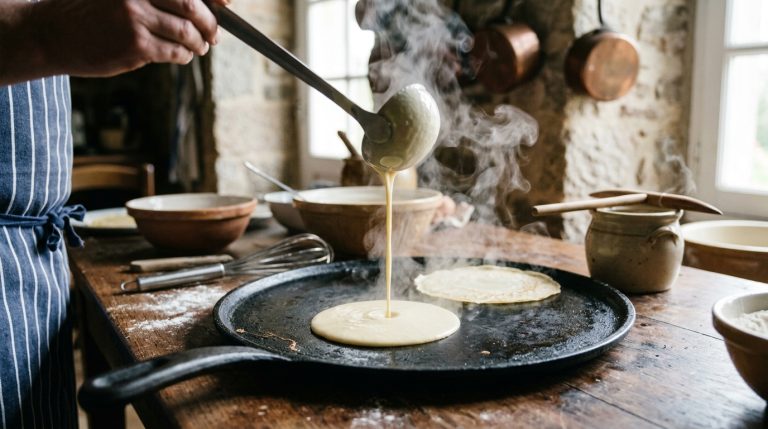 Pâte à crêpes : la vraie recette fluide dun crêpier Breton