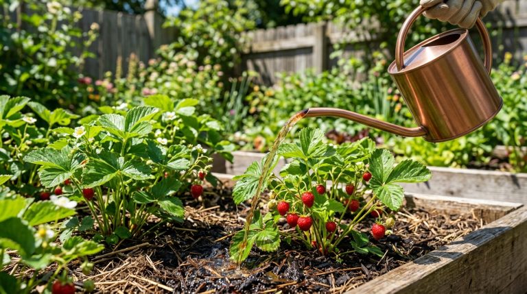 Fraisiers : pourquoi jajoute cet ingrédient à larrosage