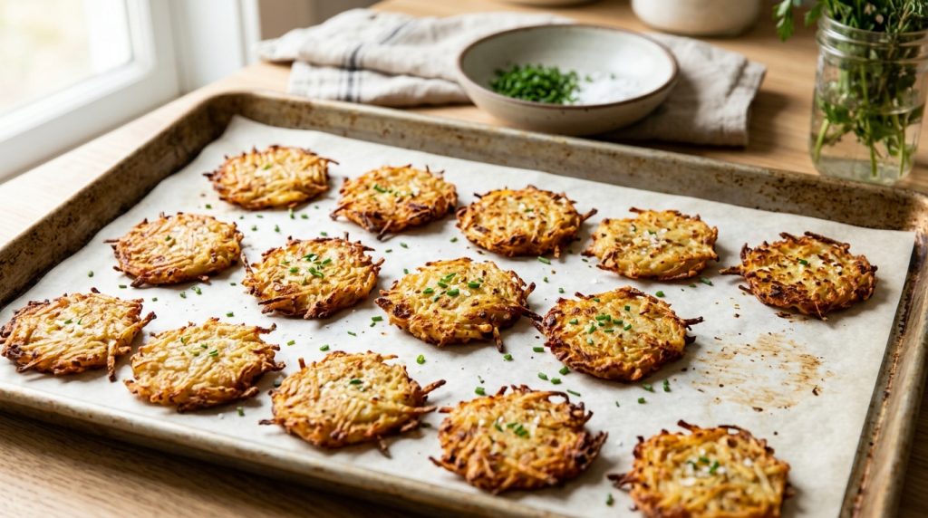Mes galettes de pommes de terre au four prêtes en 10 min
