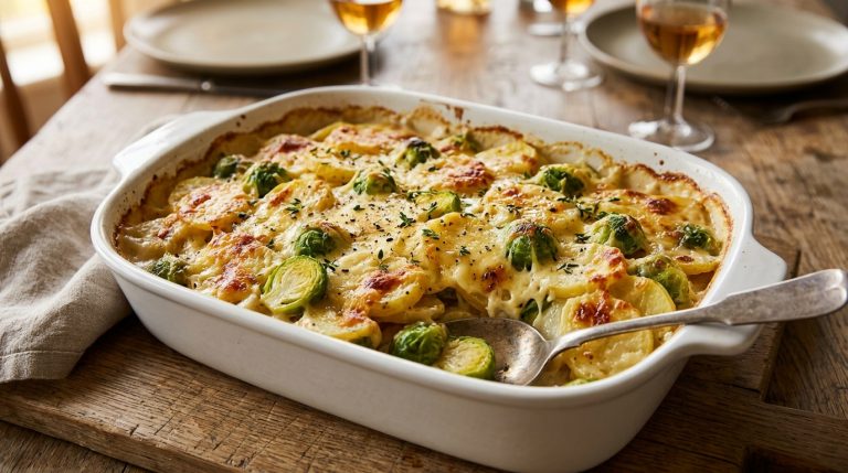 Mon gratin patates-choux de Bruxelles a conquis la famille